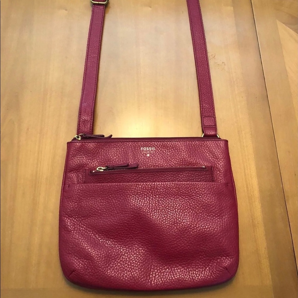 AUTHENTIC Fossil Leather Convertible Crossbody
